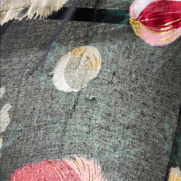 Woven Heart Black Floral Swim Coverup - Picture 5 of 7